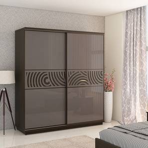 Sliding Wardrobe Design Ripple Engineered Wood 2 Door Wardrobe in Matte Finish