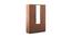 Optima 3 Door Wardrobe in Brown Color (Matte Finish) by Urban Ladder - Front View Design 1 - 579267