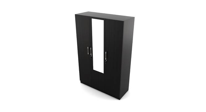 Optima 3 Door Wardrobe in Black Color (Matte Finish) by Urban Ladder - Cross View Design 1 - 579282
