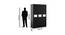 Viva 3 Door Wardrobe (Matte Finish) by Urban Ladder - Design 1 Dimension - 579333