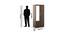 Omega 2 Door Wardrobe (Matte Finish) by Urban Ladder - Design 1 Dimension - 579335