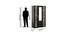 Oscar 3 Door Wardrobe (Matte Finish) by Urban Ladder - Design 1 Dimension - 579336