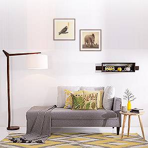 Divan Design Sigmund Diwan in Cloud Burst Grey  Colour