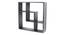 FoxWall Shelves (Black) by Urban Ladder - Design 1 Side View - 581045