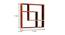 FrasierWall Shelves (Brown) by Urban Ladder - Design 1 Dimension - 581289