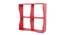 TyrionWall Shelves (Red) by Urban Ladder - Design 1 Side View - 581545
