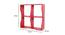 TyrionWall Shelves (Red) by Urban Ladder - Design 1 Dimension - 581589