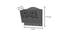 Gail Key Holder & Shelf (Black) by Urban Ladder - Design 1 Dimension - 582295