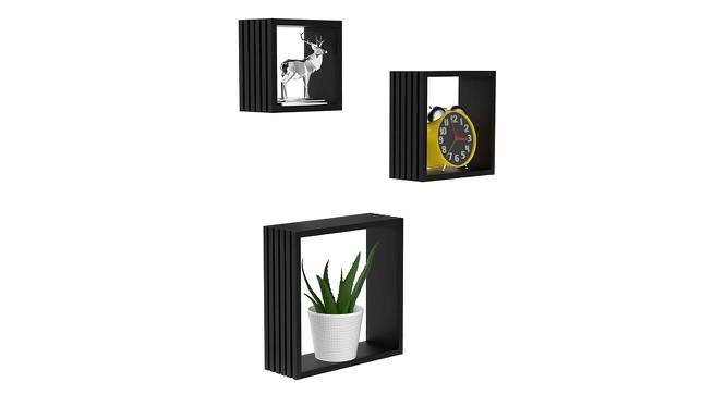 MelaniaWall Shelves (Black) by Urban Ladder - Front View Design 1 - 582480