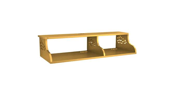 UmaWall Shelves (Golden) by Urban Ladder - Front View Design 1 - 583206
