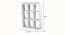 GiulioWall Shelves (White) by Urban Ladder - Design 1 Dimension - 583635