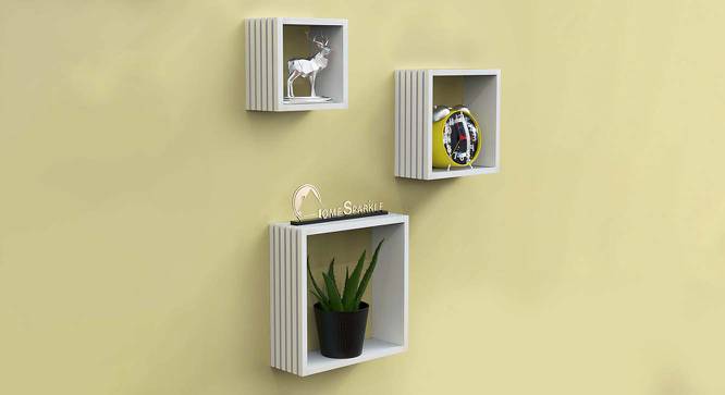 MileyWall Shelves (White) by Urban Ladder - Cross View Design 1 - 583673
