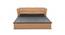 Winston Engineered Wood Queen Box Storage Upholstered Bed in Camel Brown Finish (Queen Bed Size, Matte Finish) by Urban Ladder - Cross View Design 1 - 584519