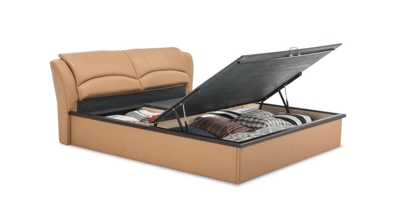 Winston Engineered Wood Queen Size Hydraulic Storage Upholstered Bed in