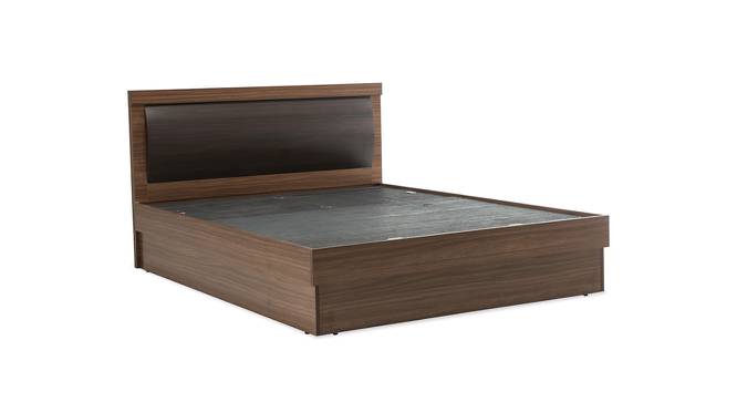 Robinson Engineered Wood Queen Box Storage Upholstered Bed in Walnut Finish (Queen Bed Size, Matte Finish) by Urban Ladder - Cross View Design 1 - 584607