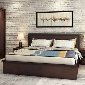 Modern King Size Bed Design Nina Engineered Wood King Size Box Storage Bed in Matte Finish