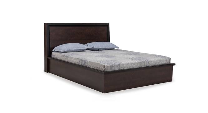 Nina King Bed Engineered Wood King Box Storage Bed in Dark Cherry Finish (King Bed Size, Matte Finish) by Urban Ladder - Front View Design 1 - 584687