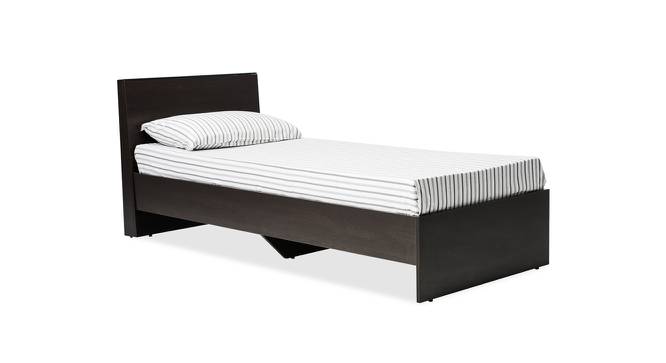 Spruce Engineered Wood Non Storage Bed in Wenge Finish (Single Bed Size, Matte Finish) by Urban Ladder - Front View Design 1 - 584689