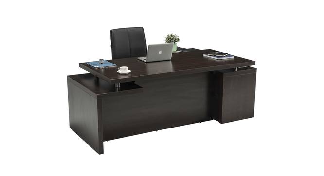 Lincoln Free-standing Engineered Wood Portable Laptop Table in Wenge Brown  Finish (Brown) by Urban Ladder - Front View Design 1 - 584930