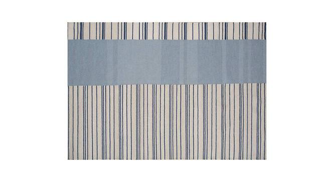 Doe Carpet (Antique White - Milky Blue, 244 x 155 cm  (96" x 61") Carpet Size) by Urban Ladder - - 