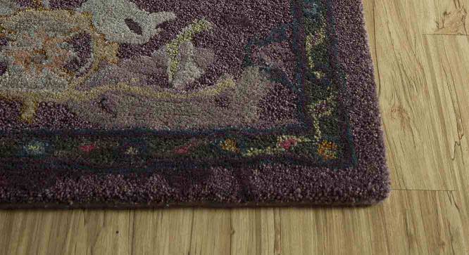 Cintro Carpet (244 x 152 cm  (96" x 60") Carpet Size, Tulip Purple - Dark Grey) by Urban Ladder - - 