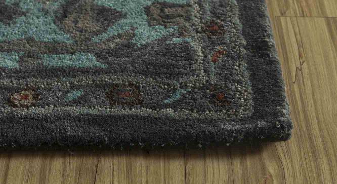 Cintro Carpet (244 x 305 cm  (96" x 120") Carpet Size, Black Olive - Aruba Blue) by Urban Ladder - - 