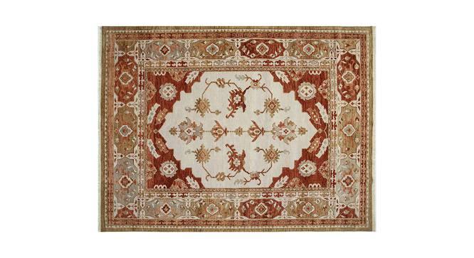 Emmit Carpet (244 x 305 cm  (96" x 120") Carpet Size, Antique White - Russet) by Urban Ladder - - 