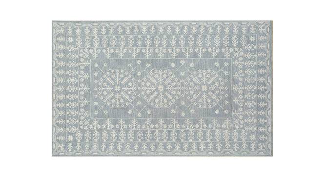 Cerese Carpet (244 x 305 cm  (96" x 120") Carpet Size, Pearl Blue - White) by Urban Ladder - - 