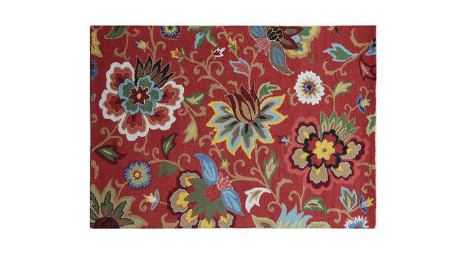 Hakino Carpet (Velvet Red, 122 x 185 cm  (48" x 73") Carpet Size) by Urban Ladder - - 