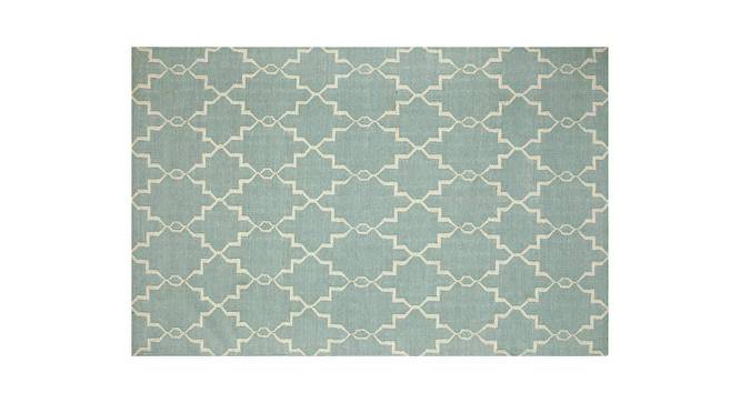 Isman Carpet (Silver Sea Moss - Antique White, 244 x 155 cm  (96" x 61") Carpet Size) by Urban Ladder - - 