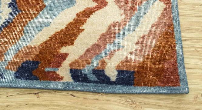 Flavie Carpet (Soft Coral - Aegean Blue, 277 x 156 cm  (109" x 61") Carpet Size) by Urban Ladder - - 