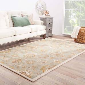 Carpet Collections Design Antique White Traditional Hand Tufted Wool 8 X 5 Feet Carpet
