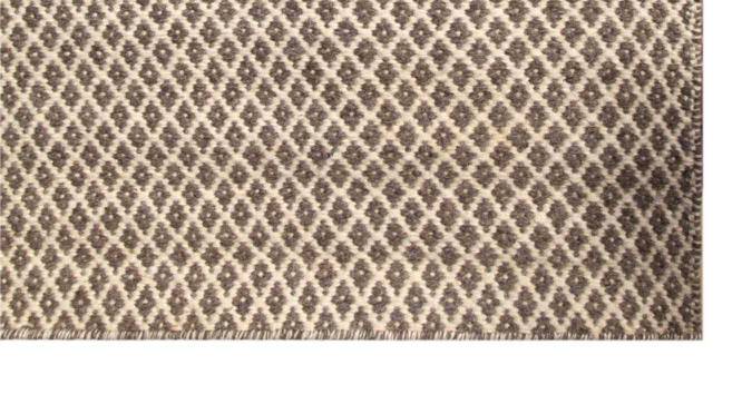 Francine Carpet (Light Mushroom - White, 216 x 152 cm  (85" x 60") Carpet Size) by Urban Ladder - - 