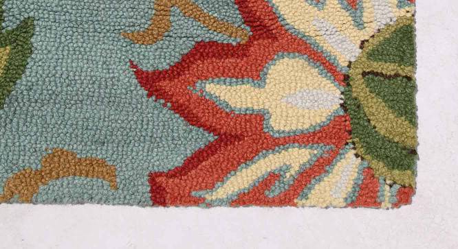 Hakino Carpet (Light Turquoise, 247 x 155 cm  (97" x 61") Carpet Size) by Urban Ladder - - 