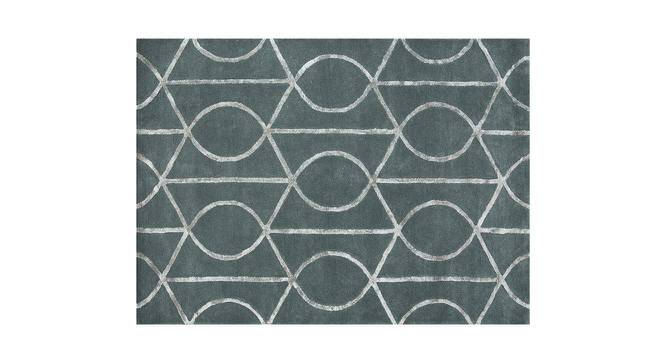 Ramon Carpet (Seaside Blue - Medium Grey, 234 x 164 cm  (92" x 65") Carpet Size) by Urban Ladder - - 