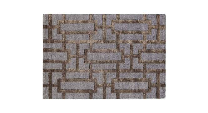 Ramon Carpet (125 x 185 cm  (49" x 73") Carpet Size, Deep Blue - Black Coffee) by Urban Ladder - - 