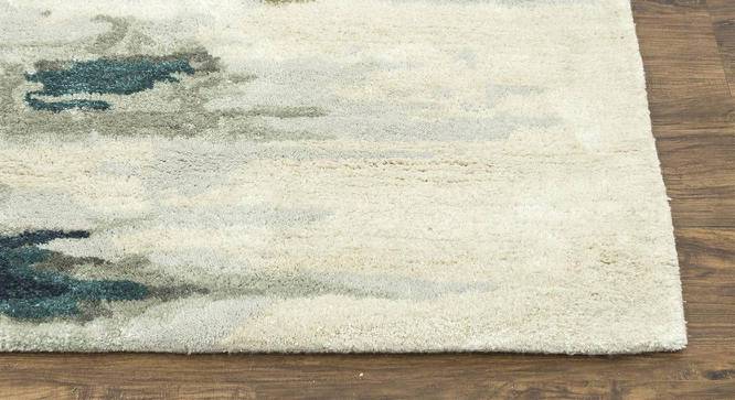 Tresnina Carpet (183 x 122 cm  (72" x 48") Carpet Size, White - Blue) by Urban Ladder - - 