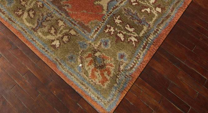 Waisha Carpet (244 x 152 cm  (96" x 60") Carpet Size, Orange Rust - Gold Brown) by Urban Ladder - - 