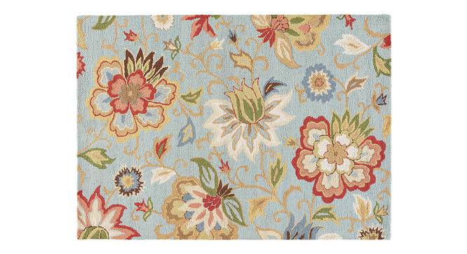 Kawish Hand Tufted Carpet (152 x 244 cm  (60" x 96") Carpet Size, Light Turquoise) by Urban Ladder - - 