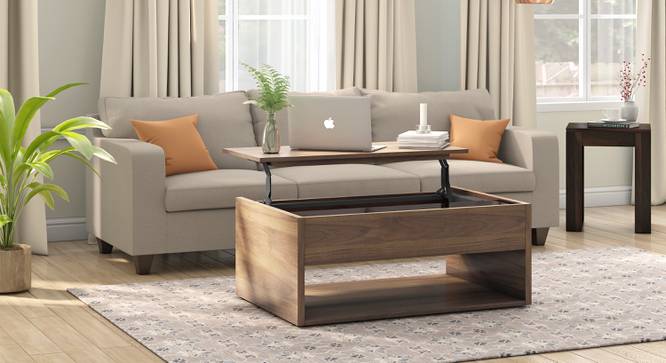 Alita Laptop Coffee Table (Warm Walnut Finish) by Urban Ladder - Full View - 586078