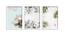 Mya Multicolor Synthetic Fiber Framed Wall Art -  Set Of 3 (Multicolor) by Urban Ladder - Front View Design 1 - 586217