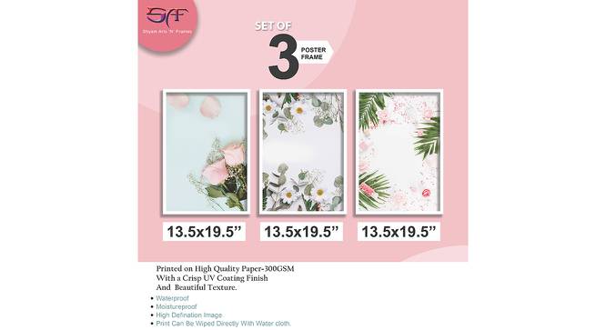 Mya Multicolor Synthetic Fiber Framed Wall Art -  Set Of 3 (Multicolor) by Urban Ladder - Design 1 Dimension - 586269