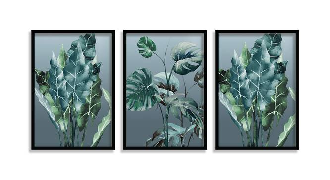 Norah Multicolor Synthetic Fiber Framed Wall Art -  Set Of 3 (Multicolor) by Urban Ladder - Front View Design 1 - 586705