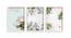 Annabelle Multicolor Synthetic Fiber Framed Wall Art -  Set Of 3 (Multicolor) by Urban Ladder - Front View Design 1 - 586830
