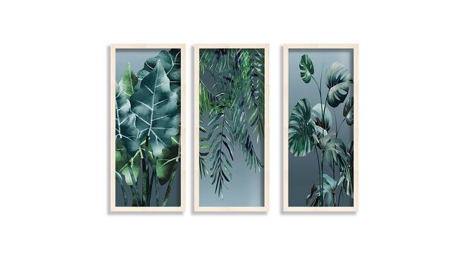 Maggie Multicolor Synthetic Fiber Framed Wall Art -  Set Of 3 (Multicolor) by Urban Ladder - Front View Design 1 - 586839