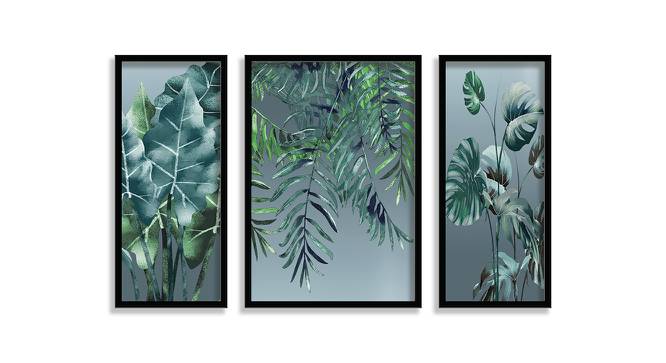 Esmeralda Multicolor Synthetic Fiber Framed Wall Art -  Set Of 3 (Multicolor) by Urban Ladder - Front View Design 1 - 586886
