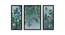 Esmeralda Multicolor Synthetic Fiber Framed Wall Art -  Set Of 3 (Multicolor) by Urban Ladder - Front View Design 1 - 586886