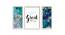 Ariah Multicolor Synthetic Fiber Framed Wall Art -  Set Of 3 (Multicolor) by Urban Ladder - Front View Design 1 - 586891