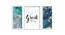 Serena Multicolor Synthetic Fiber Framed Wall Art -  Set Of 3 (Multicolor) by Urban Ladder - Front View Design 1 - 586894