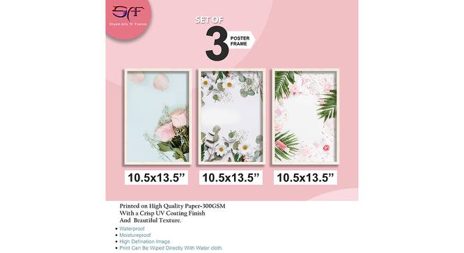 Annabelle Multicolor Synthetic Fiber Framed Wall Art -  Set Of 3 (Multicolor) by Urban Ladder - Design 1 Dimension - 586911